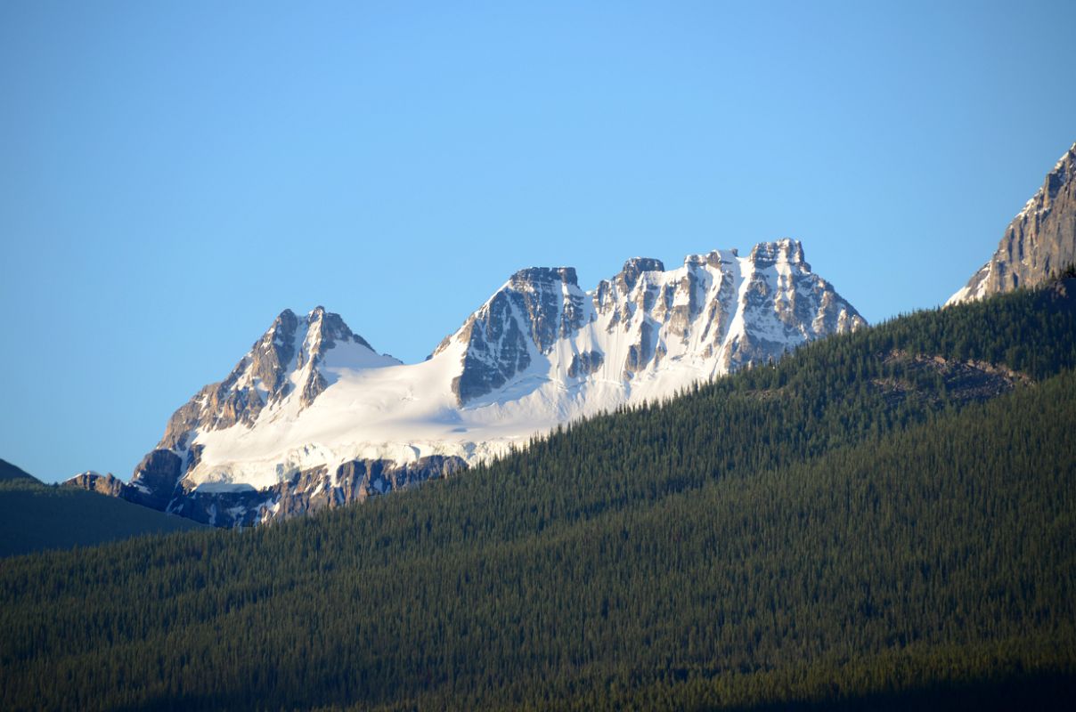 14 Quadra Mountain Close Up Early Morning From Hill At Lake Louise Village